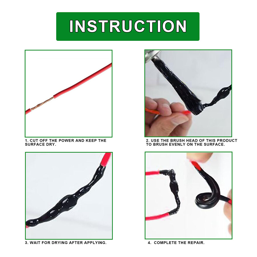 125ml Liquid Electrical Tape Waterproof Fix Line Glue Insulating Tapes