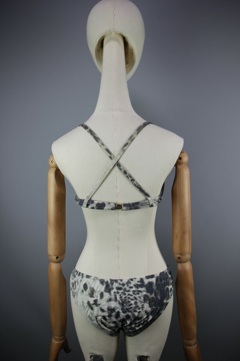 FENDI Leopard ZUCCA print stripe mare Bikini Swimsuit Size FENDI Leopard ZUCCA print stripe mare Bikini Swimsuit Size
