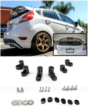 For 14-19 Ford Fiesta ST ANODIZED BLACK Rear Wing Spoiler Riser Lift Extension
