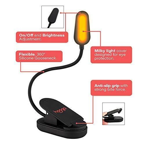 Hooga amber clearance book light