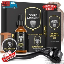 Beard Club Advanced Growth Kit Healthy Full Hair Men Grooms Oil Serum Boosts