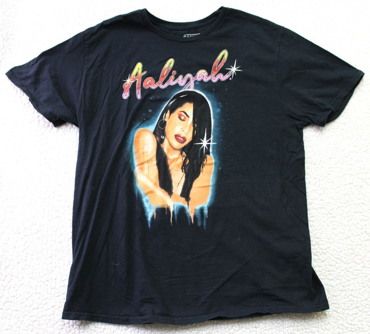 Aaliyah Men's Short Sleeve T-Shirt Black XL Hip Hop | eBay