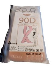 di.pug Velvet Dance Tights Size 90D Large Color Suntan