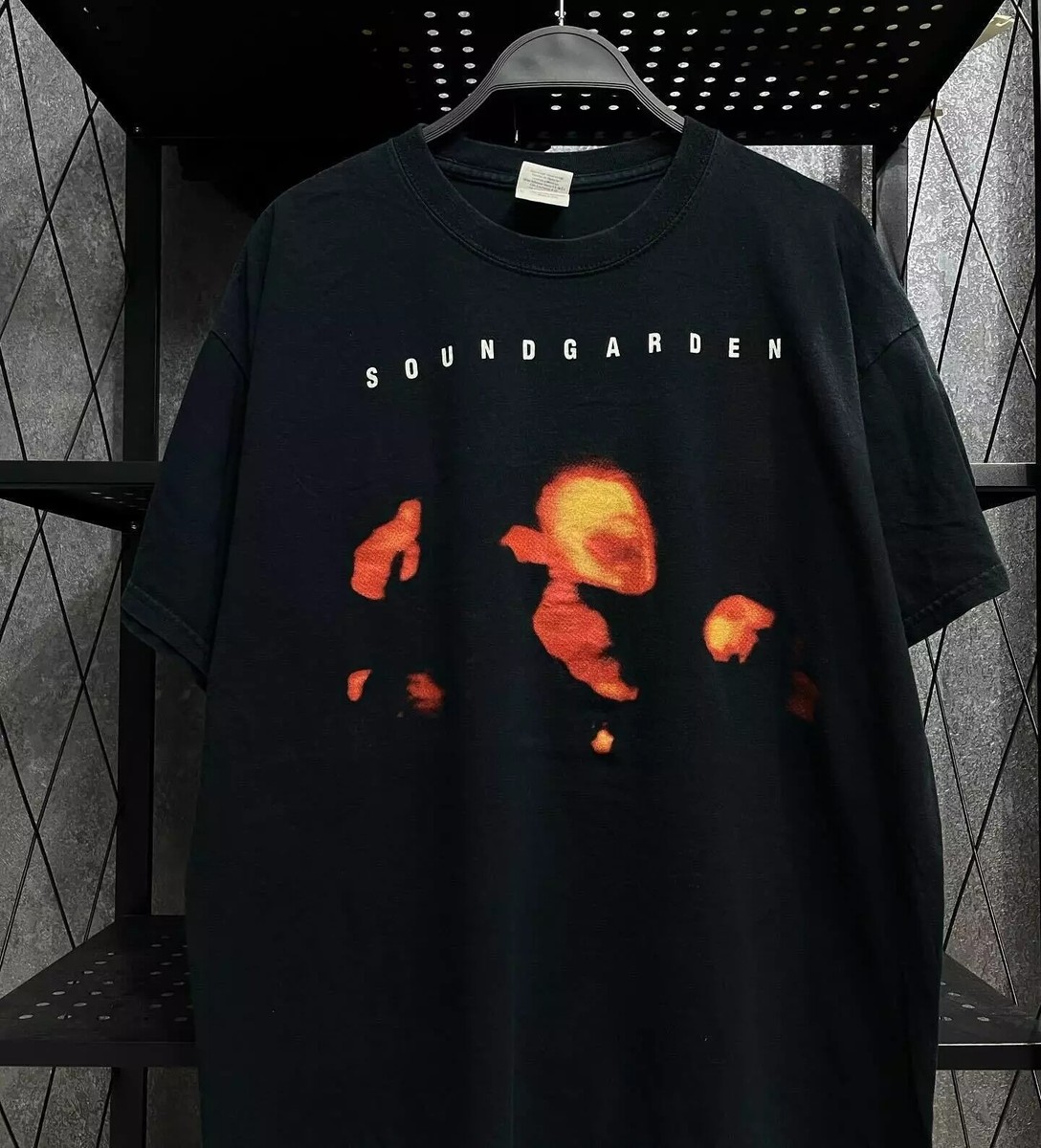 90s Soundgarden T-シャツ　Jerzees USA製 90s Soundgarden 'Superunknown' Band Black Short Sleeve