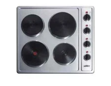 Summit CSD4B24 Stainless Steel 24"W 4 Burner Electric Cooktop