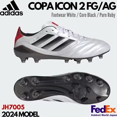 adidas Men's Soccer Cleats COPA ICON 2 FG/AG White/Core adidas Men's Soccer Cleats COPA ICON 2 FG/AG White/Core