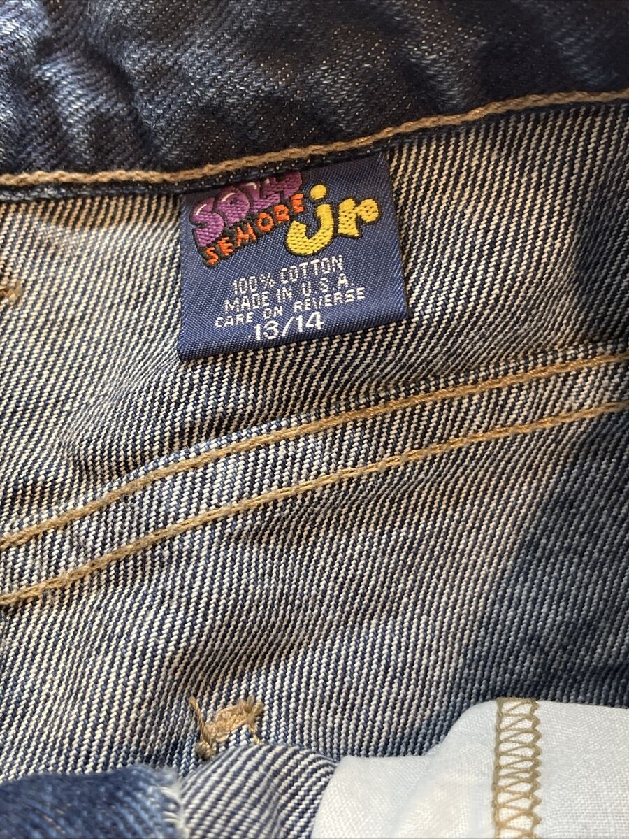 Vintage 90s Solo Semore Jr Denim Jeans 13/14 Baggy Vintage 90s Solo Semore Jr Denim Jeans 13/14 Baggy