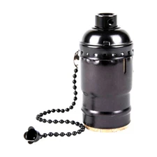 Pull Chain Light Bulb Lamp Socket Replacement Switch E26 E27 On Off 1/2/4 PCS