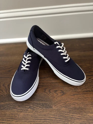 NEW!!! Izod Men's Rangley Canvas Memory Foam Lace Up Shoes Size 12