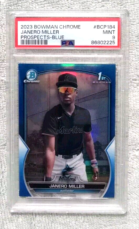 2023 1st Bowman Chrome Janero Miller Blue Refractor #BCP-184 SP