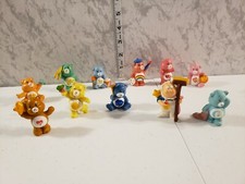 Vintage 1980s Care Bear Mini Figure Lot Tenderheart Funshine Wish Cloud Keeper