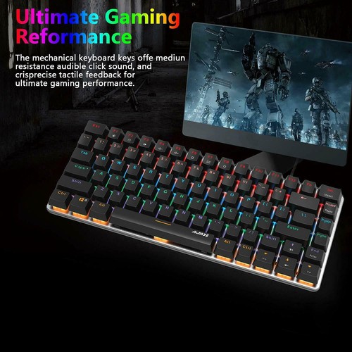 TKL Mechanical Gaming Keyboard 82 For PC/Laptop Gamers and Typists Blue Switch - Picture 15 of 24