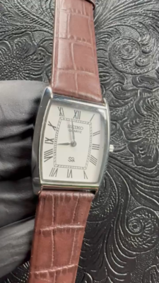 WHITE DIAL Vintage Seiko Slim Tonneau Tank Men's Wrist Watch | eBay