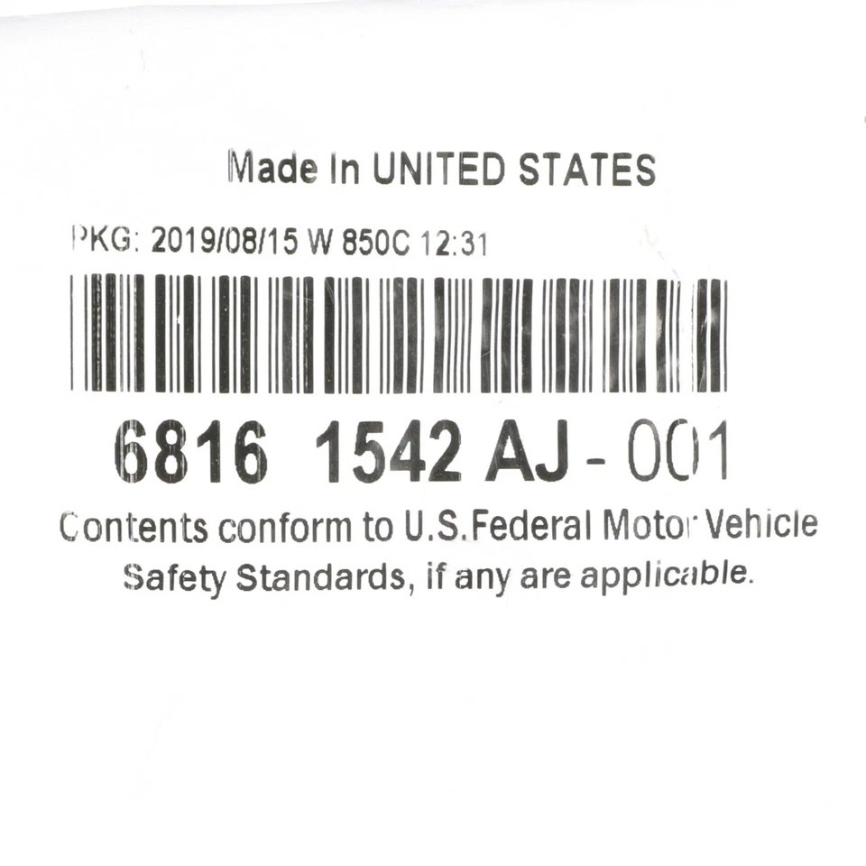 Dodge Durango 2014-2020 carcasa de llenado de combustible de gas fabricante original nuevo genuino Mopar 68161542aj Foto 4 de 4