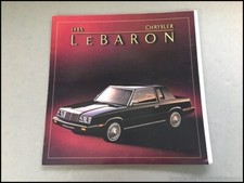 1985 Chrysler Lebaron 18-page Original Car Sales Brochure Catalog - Convertible