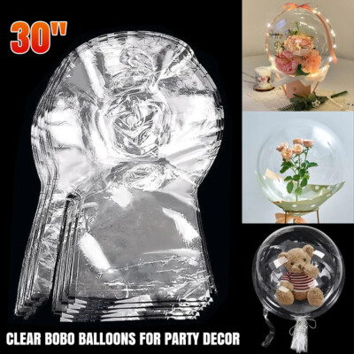 30'' klare Luftballons groß Valentinstag Geschenk Geburtstag Hochzeit Party Deko
