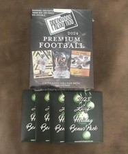 2024 LEAF PRESS PASS HOBBY BOX W/ 5 AUTO'S +  4 BONUS 2023 HOLIDAY BONUS PACKS 