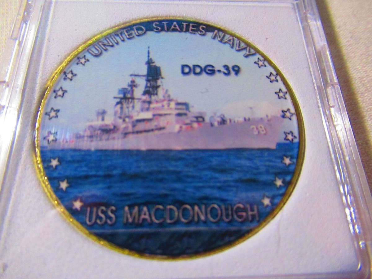 【DDG39マクドノーチャレンジコイン】 US NAVY - USS MACDONOUGH (DDG-39) Challenge Coin | eBay
