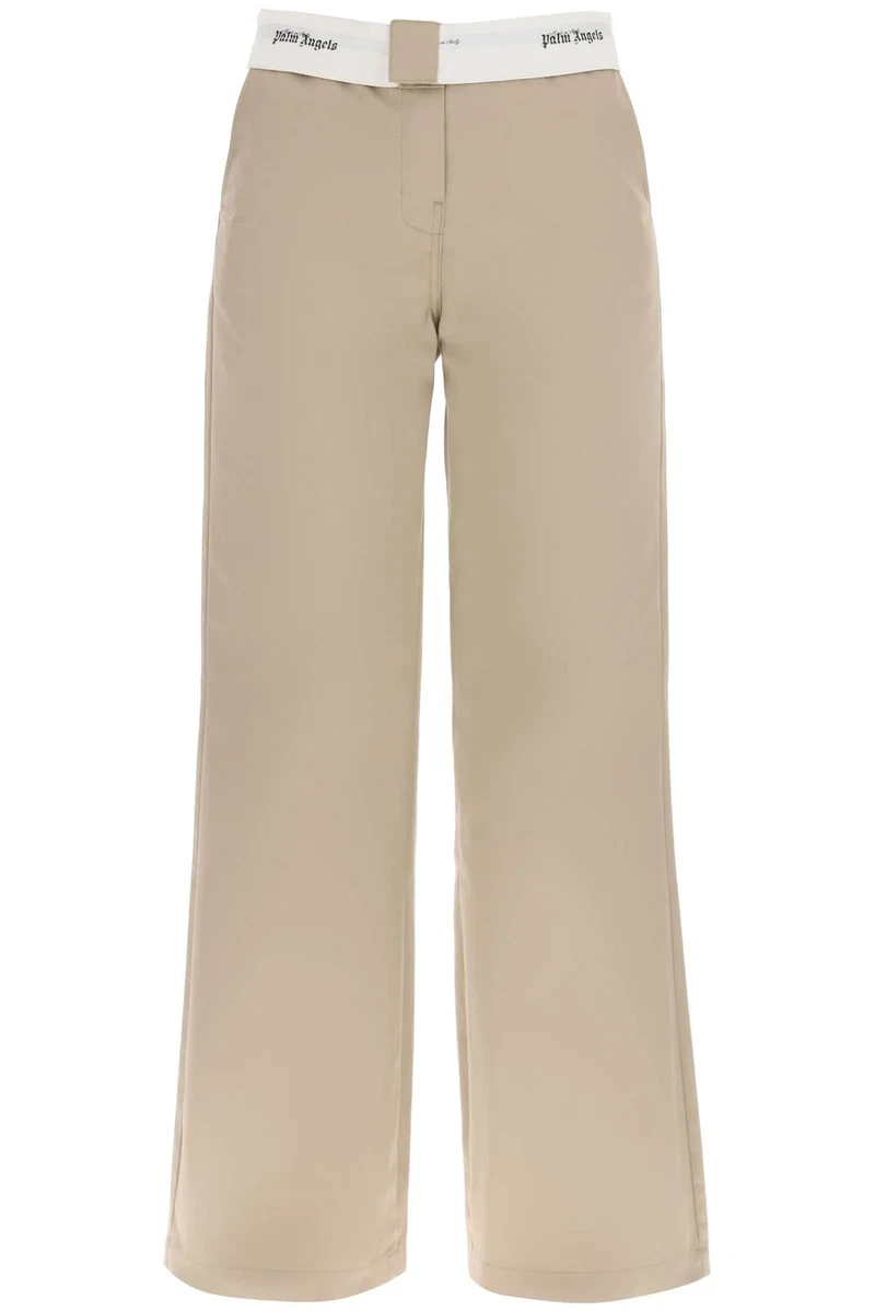 Reversed Waistband Chino Pants