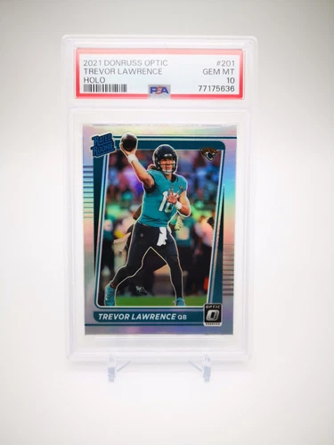 2021 Donruss Optic Trevor Lawrence Rated Rookie Holo #201 **PSA 10 GEM**