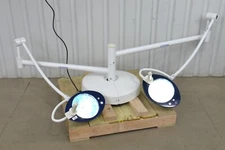 Maquet Hanaulux Dual Blue 30 Head Surgical LED Light W/ Ceiling Mount