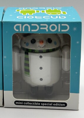 Android Mini Collectible: Snowflake Snowman Android Bell Christmas Holidays