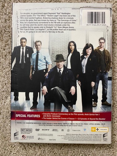 THE BLACKLIST Complete Seasons One & Two DVD Sets (10 Discs); Season 2 NEW - Picture 3 of 5