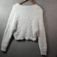 Sun And Moon Shaggy Sweater Womens Large Baby Blue Boho 60s 70s Winter Fairy Y2K