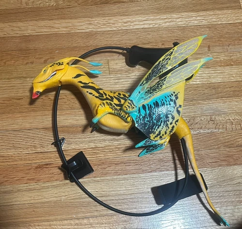 Disney Parks World of Avatar Banshee Rookery Dragon (Pandora) Yellow with Green