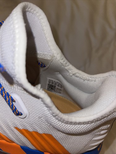 Adidas Stabil Next Gen Pri Uomo Taglia UK 13.5 Bianco Blu Arancione Sport Indoor - Foto 10 di 10