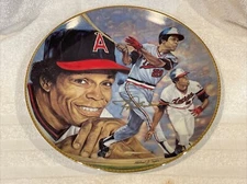 BEAUTIFUL 1991 Rod Carew Gartlan USA AUTOGRAPHED Plate, Minnesota Twins, MINT!