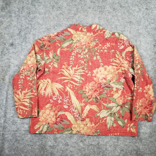 Vintage Coldwater Creek Jacket Women's 2XLarge Floral Tapestry 100% Cotton USA - Picture 7 of 11