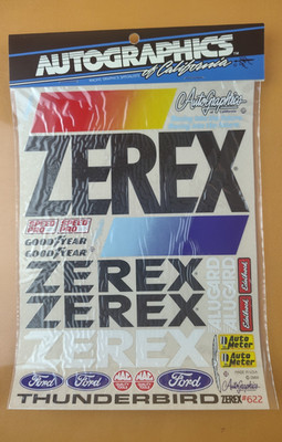 Autographics of California RC/Code 3 Vinyl Decals #622 Ford Thunderbird Zerex
