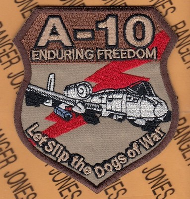 USAF Air Force A-10 Thunderbolt II OEF Fighter Sq FS DOGS OF WAR ~4 ...