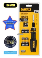 DeWalt MAXFIT Ratcheting & Telescoping 10 PC Multi-Bit Screwdriver Set DWHT68001