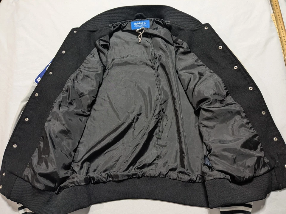 Miami Heat x Adidas Wool Varsity Jacket - Men Medium READ - Image 3 of 4