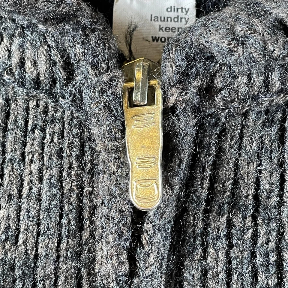 Cárdigan de skateboarding tejido frontal con cremallera gris medio Enjoi de colección para hombre Foto 4 de 4