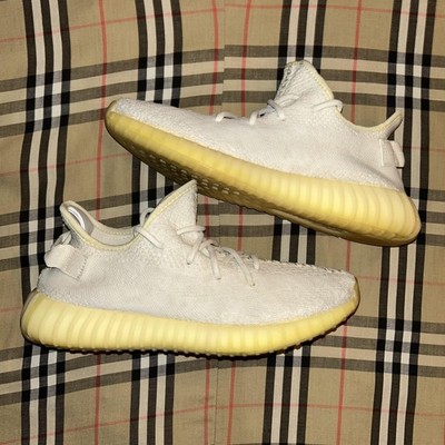 2018 Adidas Yeezy Boost 350 V2 Cream Triple White Sneakers Men's Size 9 CP9366