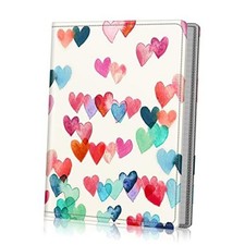 Photo Album 5x7 Photos, 52 Pockets Small Capacity Wallet Albums Raining Hearts