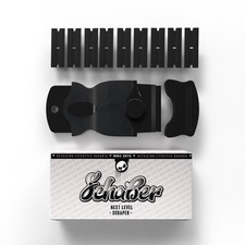 Kunststoffschaber Nuke Guys Schaber Schwarz mit 10 Ersatzklingen + Schutzkappe