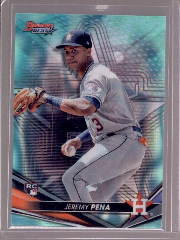 JEREMY PENA 2022 Bowman's Best #26 Aqua Lava Refractor Rookie RC #157/199
