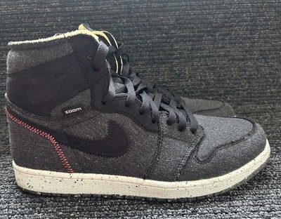 Nike Air Jordan 1 Retro High Zoom Crater Men's 11 Black Grey shoes CW2414-001