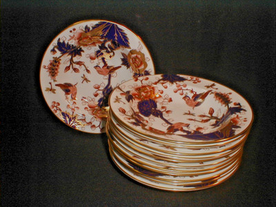 Coalport Hong Kong 8'' 20cm Rand Suppe Pasta Schale Schüssel Imari 1. Qualität UNBENUTZT