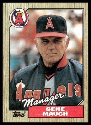 1987 Topps Gene Mauch California Angels #518