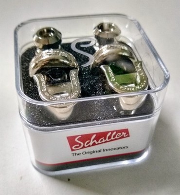 SCHALLER NICKLE S-Lock Guitar Strap Locks  - BRAND NEW