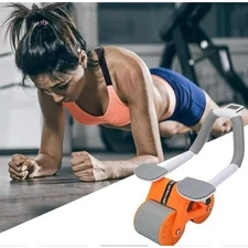 Adjustable Ab Roller with Knee Pad & LED Counter – Core Exercise Trainer