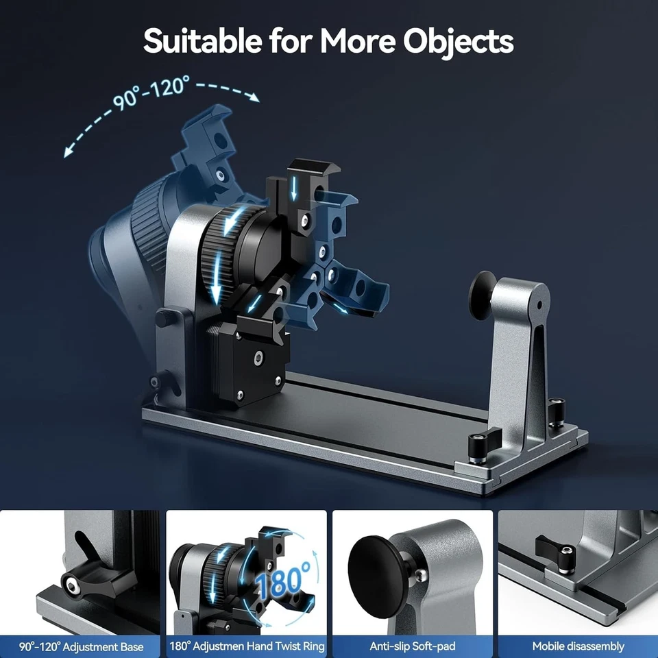 ARot8 Laser Rotary Roller 4-in-1 Multifunctional Adjustable Jaw Chuck.. - image 4 of 4