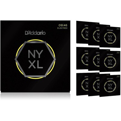 D'Addario NYXL Super Light Top Regular Bottom Electric Guitar Strings 9-46 10 Pk