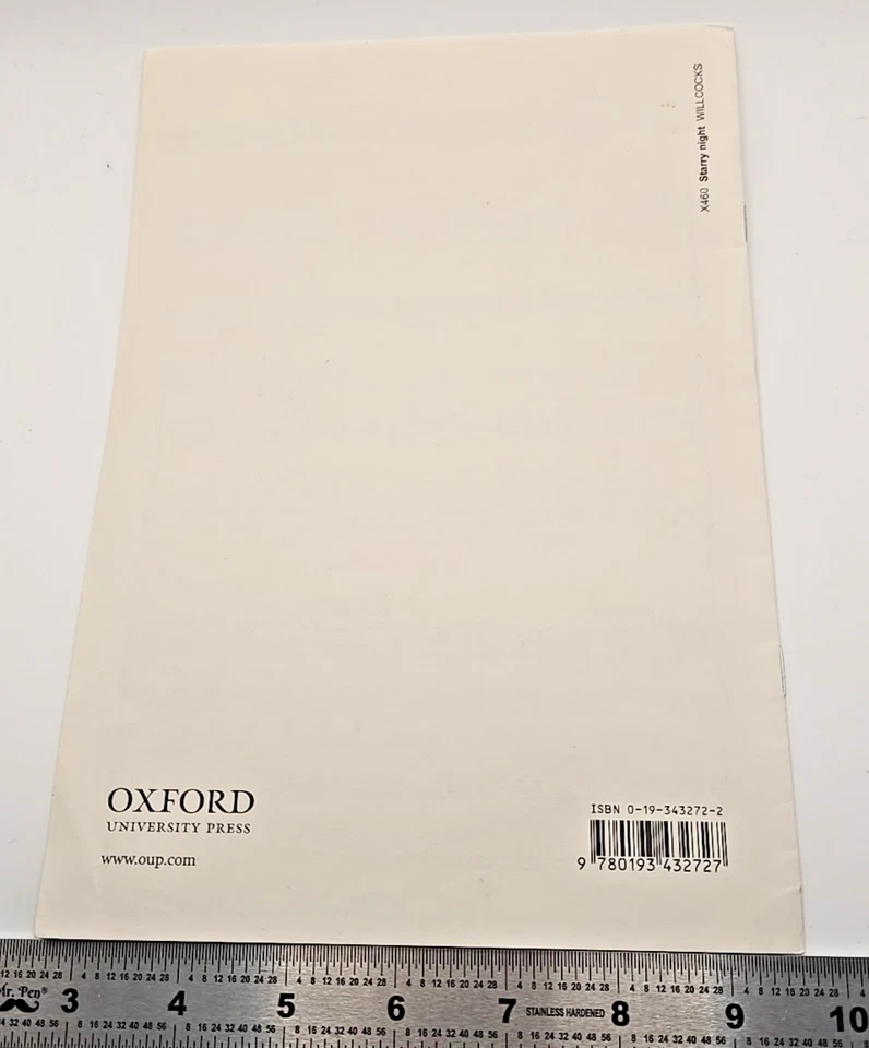 Starry night David Willcocks Mixed Choir Choral Score Oxford Univ - signed - Image 3 of 3