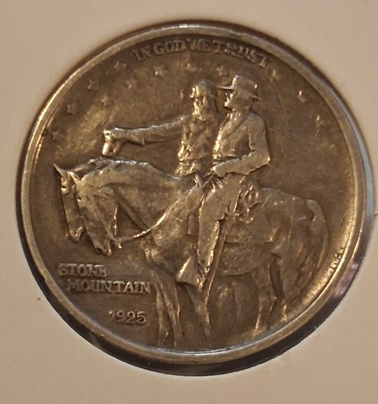 1925 Silver Half Dollar Stone Mountain Commemorative